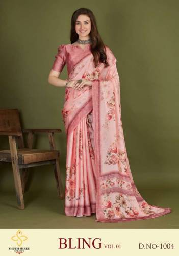 Bling Vol 1 By Shubh Shree Fancy Digital Printed Saree Collection